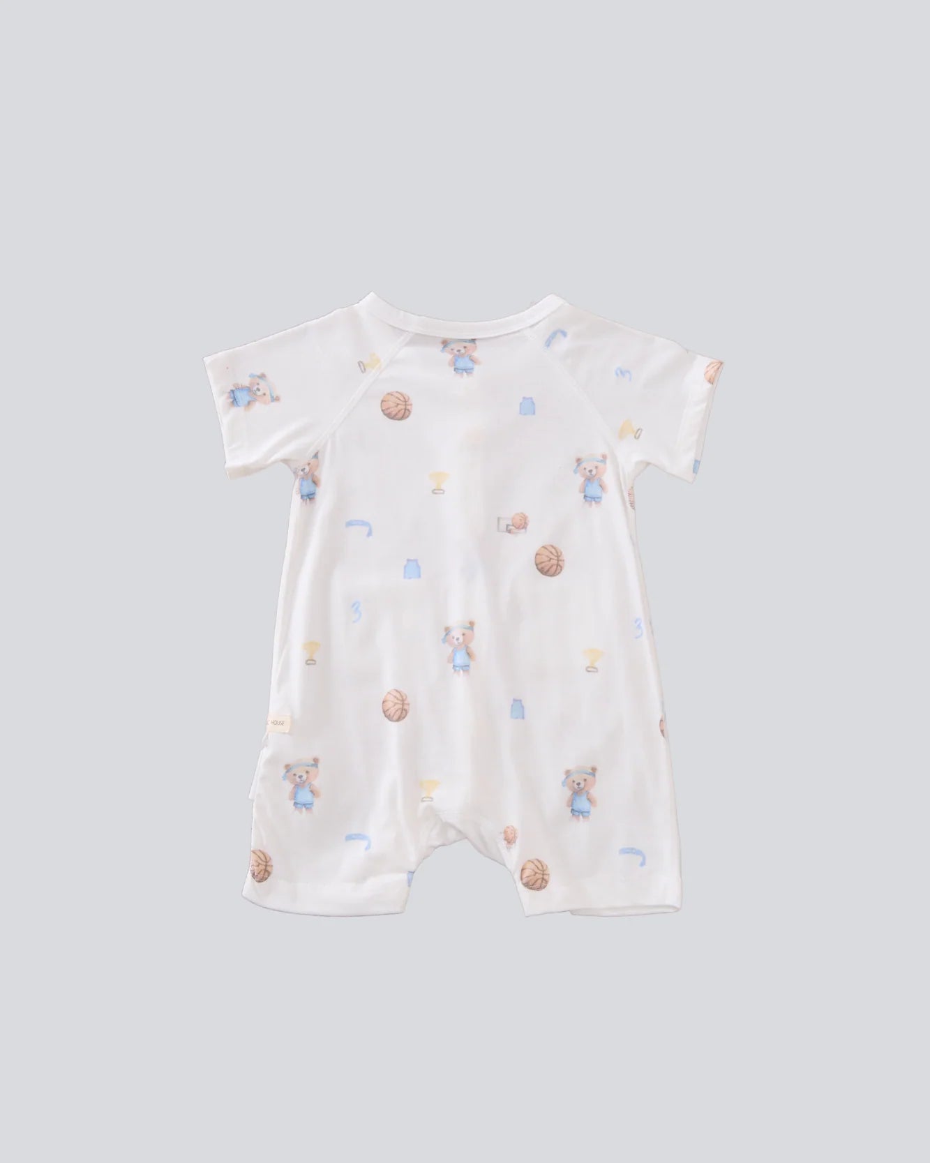 Blara Organic House Short Sleeve Playsuit With Pocket