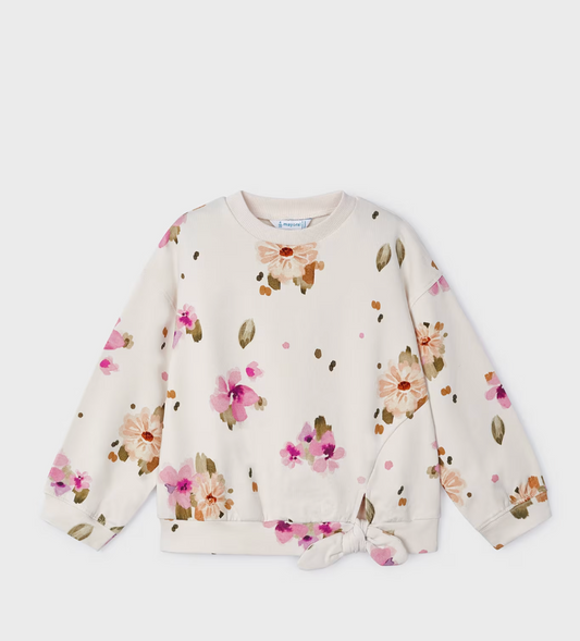 Mayoral Floral sweatshirt/pullover for girls