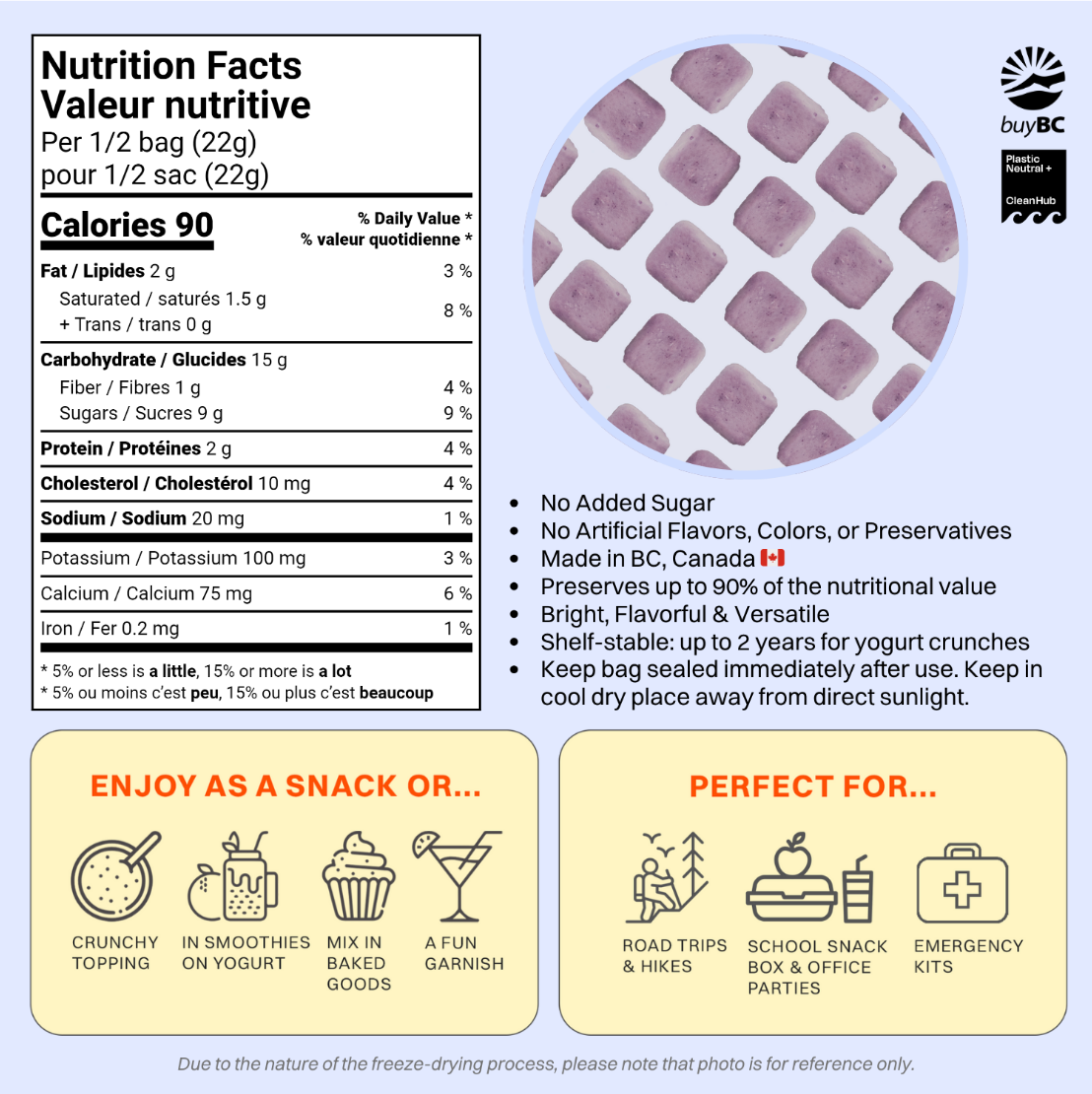 OHME! Freeze-Dried Blueberry Yogurt