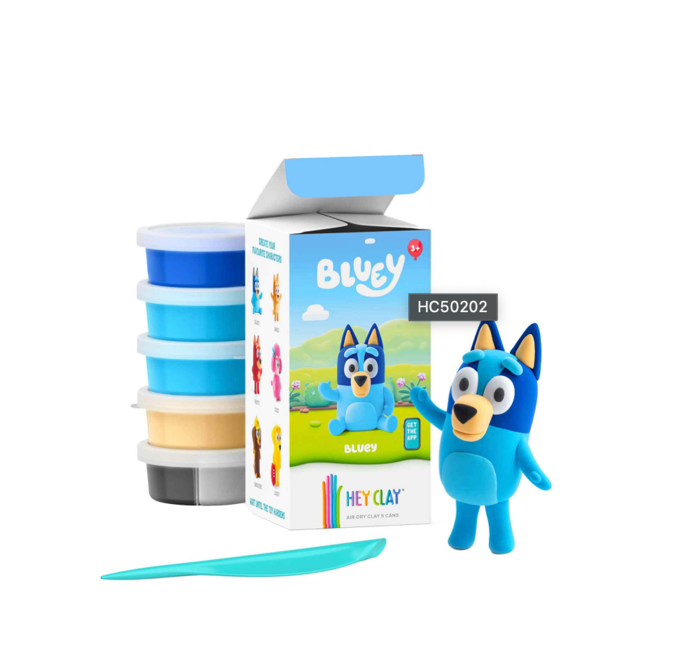 BLUEY-SERIES COLLECTIONS (5 CANS) – HEY CLAY