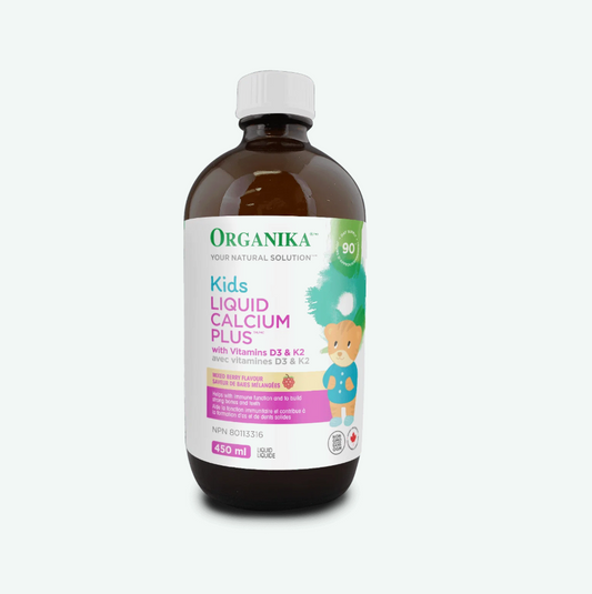 ORGANIKA - Kids Liquid Calcium Plus with Vitamins D3 & K2