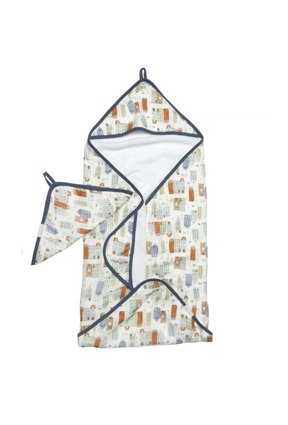 Loulou Lollipop Hooded Towel Set in Home Sweet Home - product photo