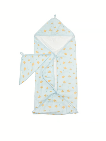 Loulou Lollipop Hooded Towel Set in Ocean Explorer - product photo