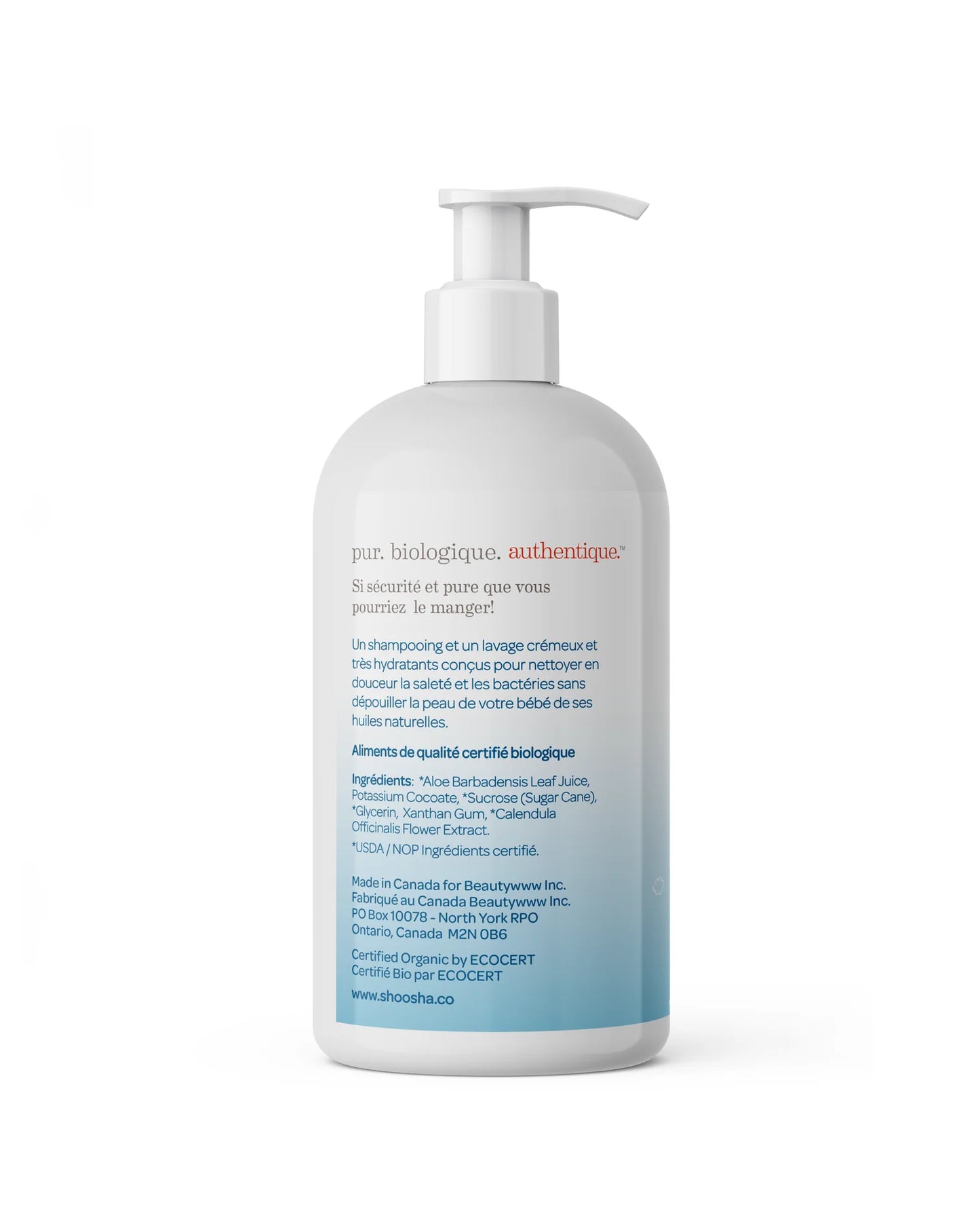 SHOOSHA BABY Organic Sensitive Skin Baby Wash & Shampoo