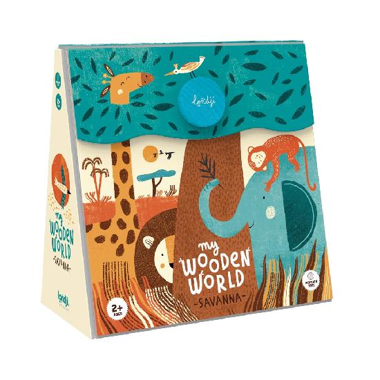 LONDJI Wooden Toy - My Wooden World Savanna