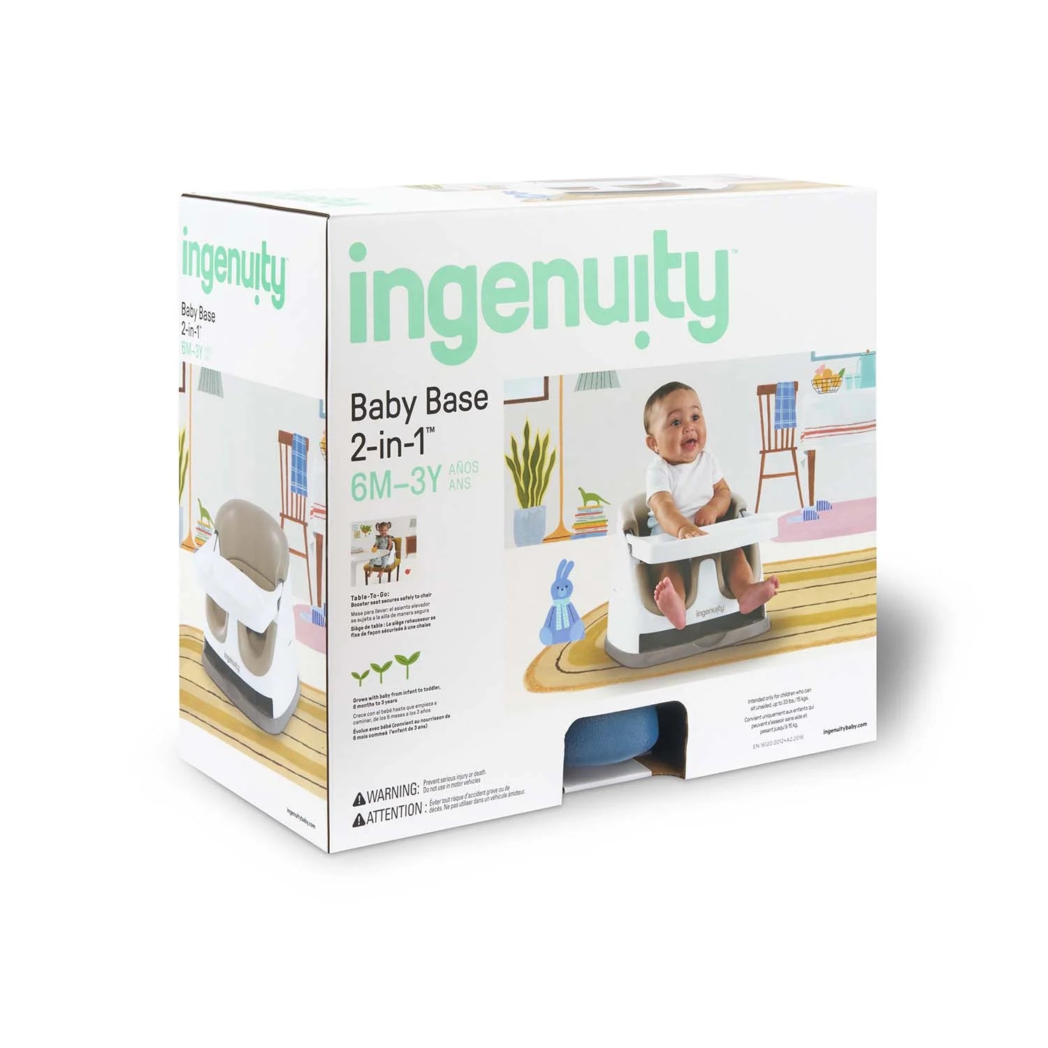 INGENUITY Baby Base 2-in-1 Seat Slate - Main Image