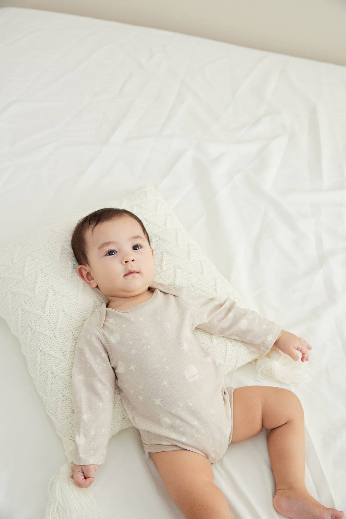 Norsu Organic  Long-sleeve Onesie-Stary