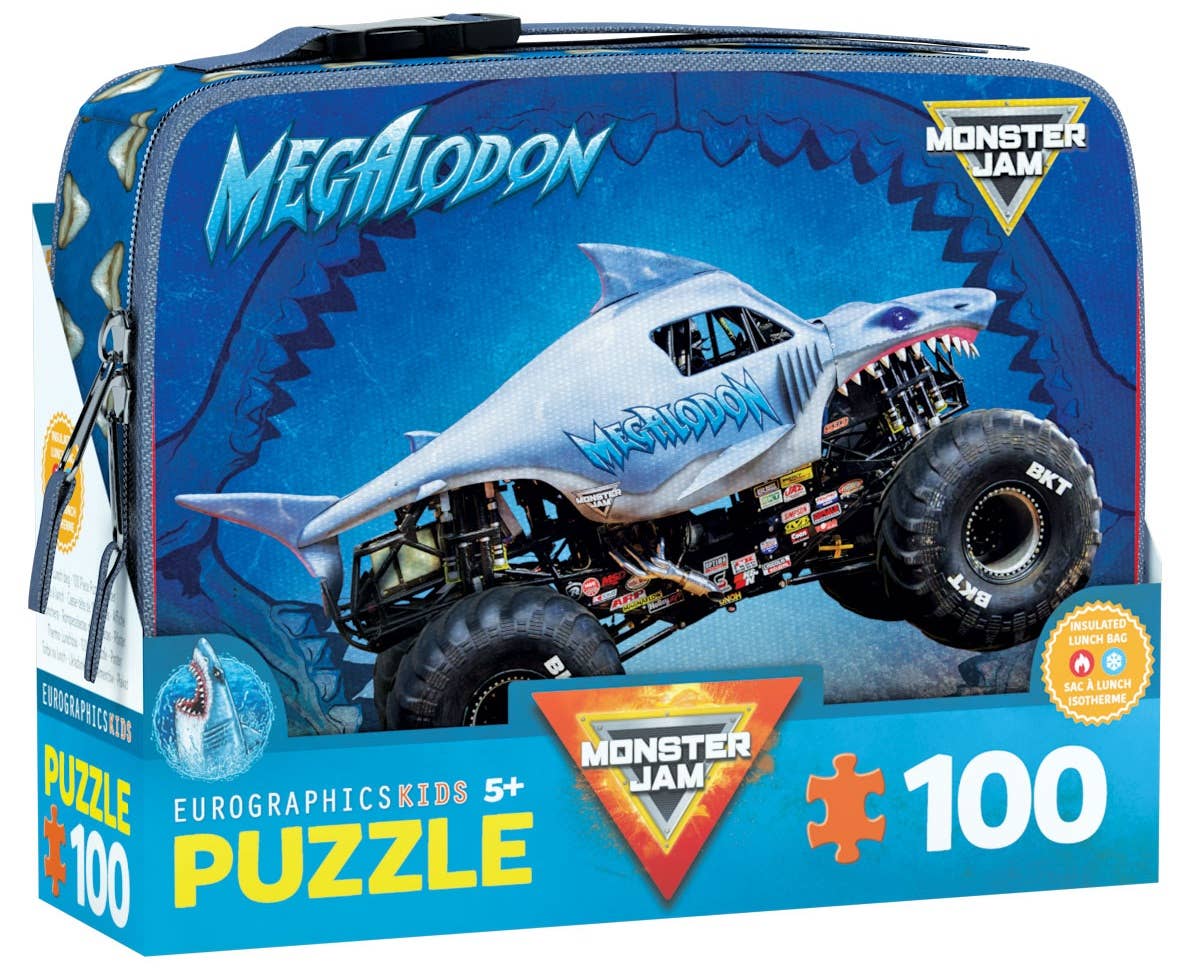 Megalodon Monster Jam Lunch Bag