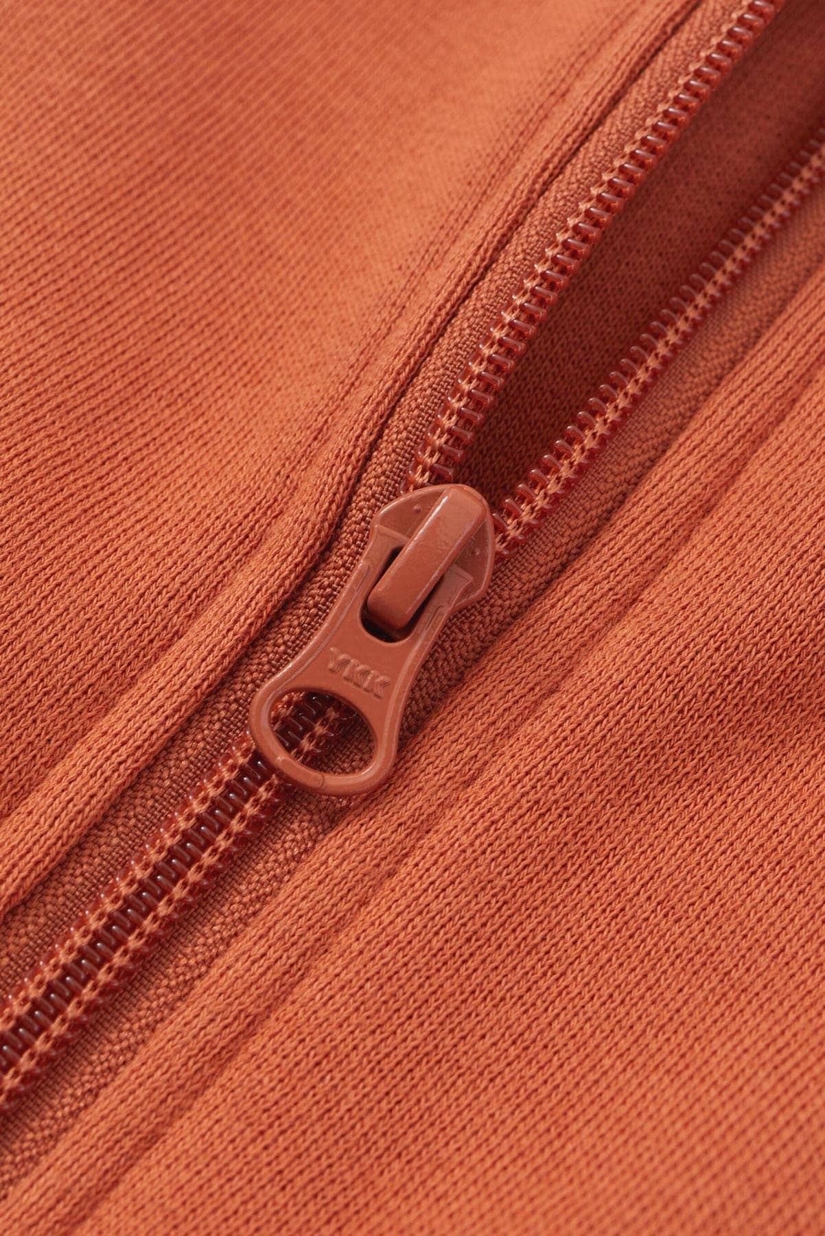 NORSU Organic Fleece Hooded Jacket-Rust