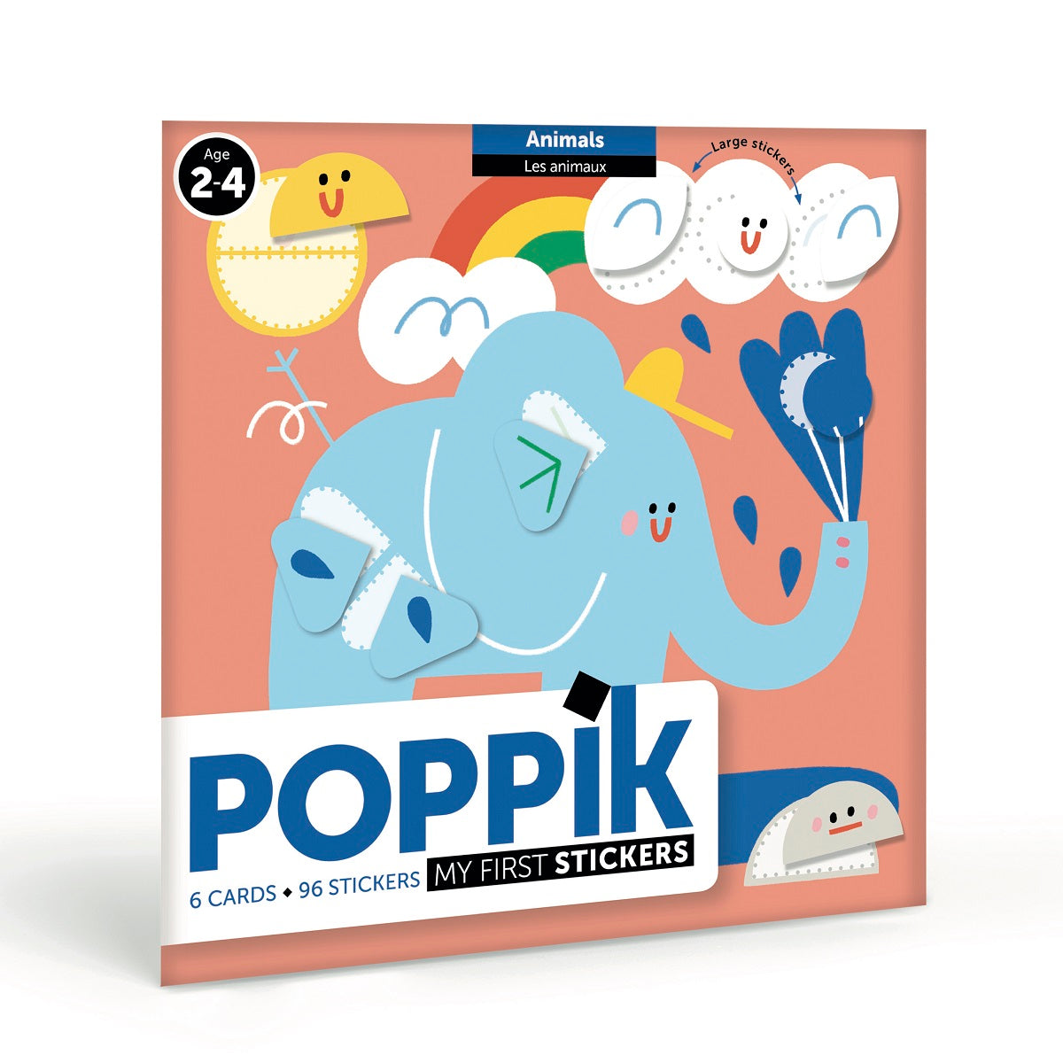 POPPIK My First Sticker Cards Animals – Mini Village Kids
