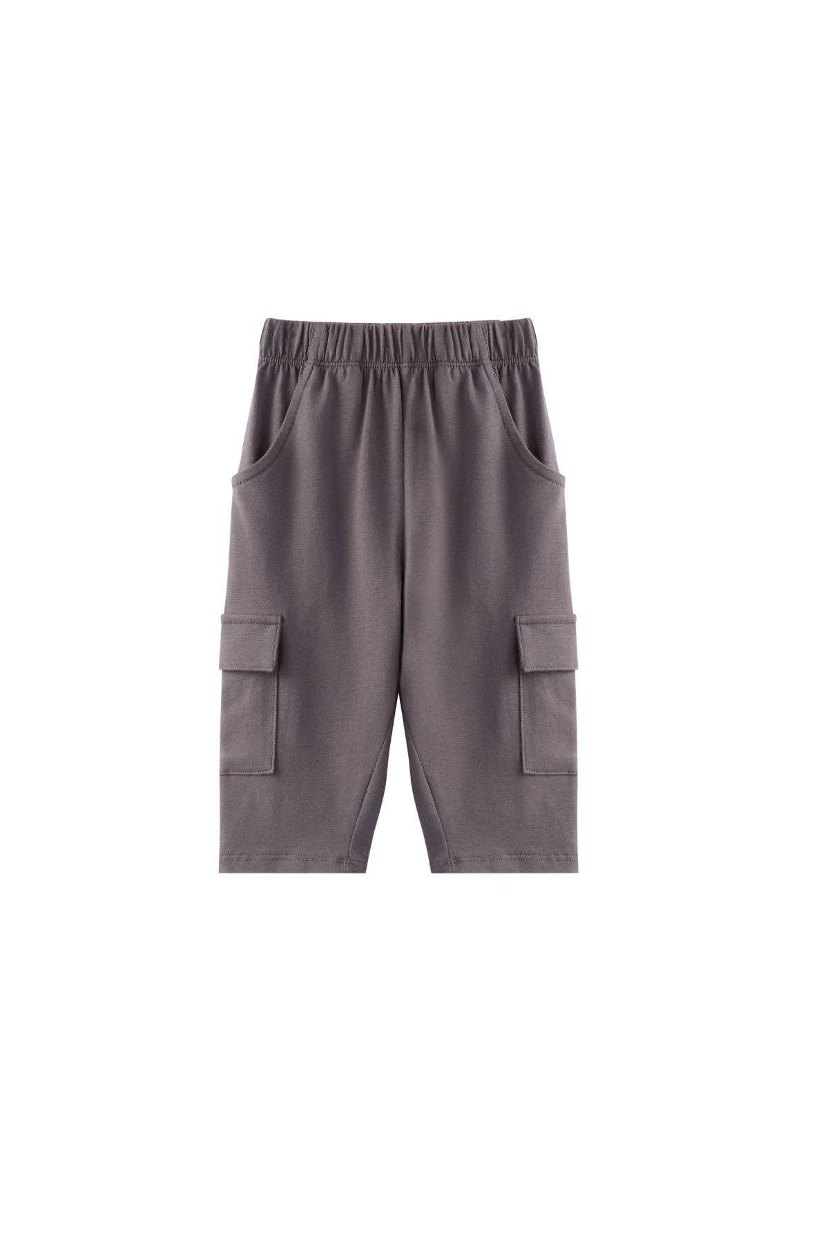 Norsu Organic Toddler Organic Cargo Pant-Dark grey