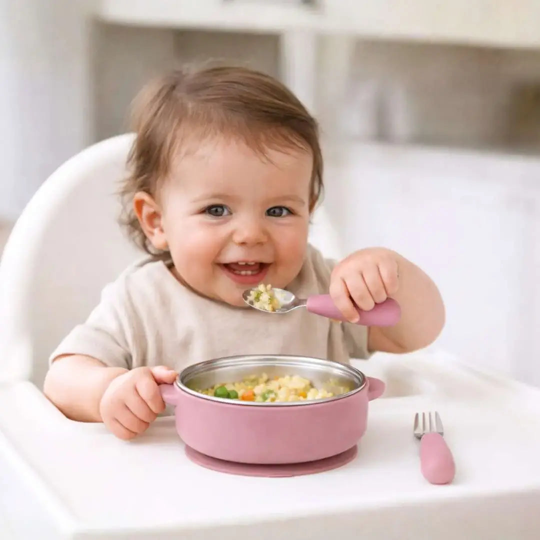 BABY BLISS Stainless Steel Bowl & Utensil Set