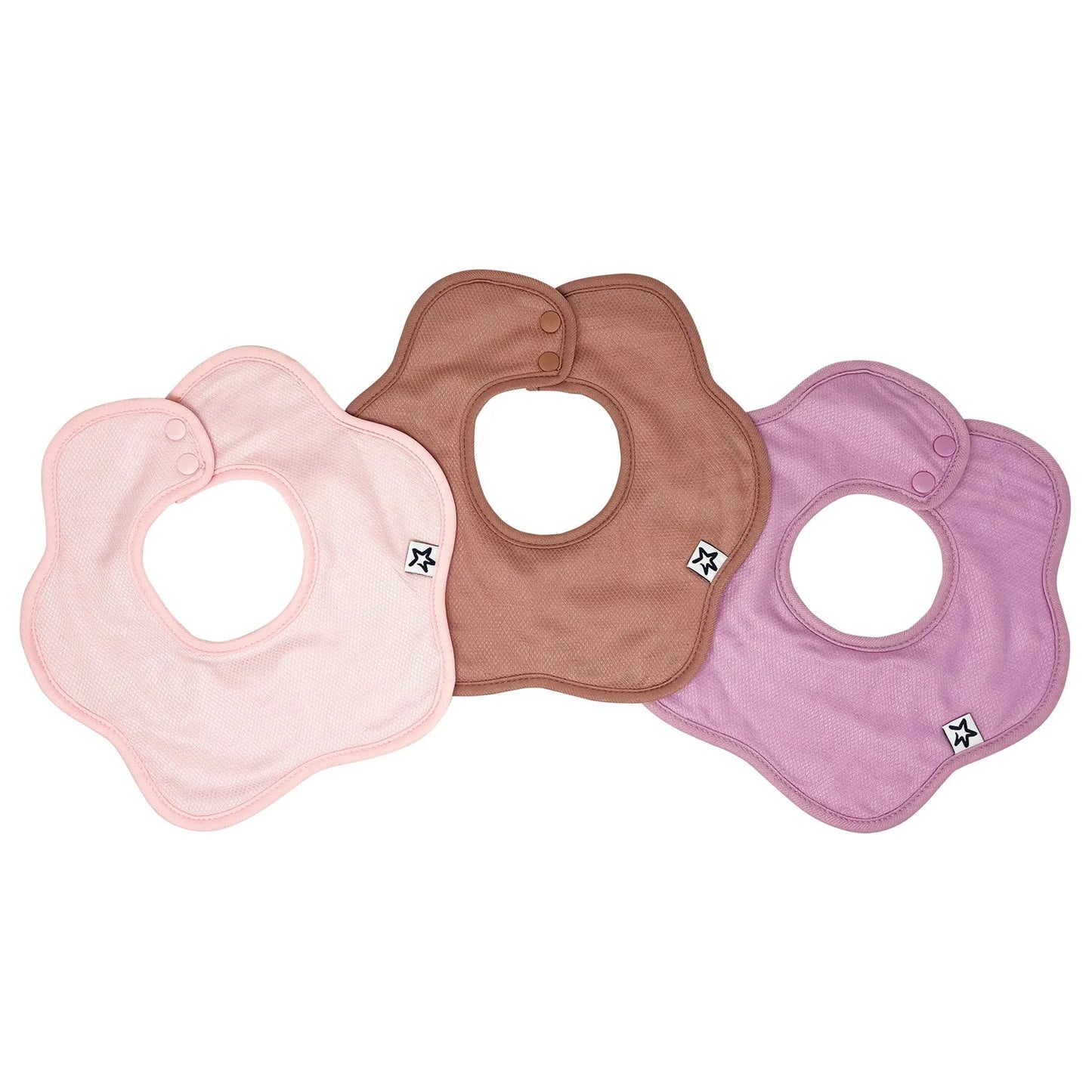 TINY TWINKLE Kaffle Roundabout Drool Bibs 3 Pack