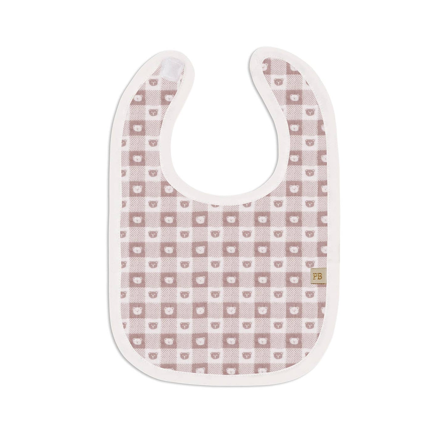 3 Pc Pack Muslin Bibs One Size : White