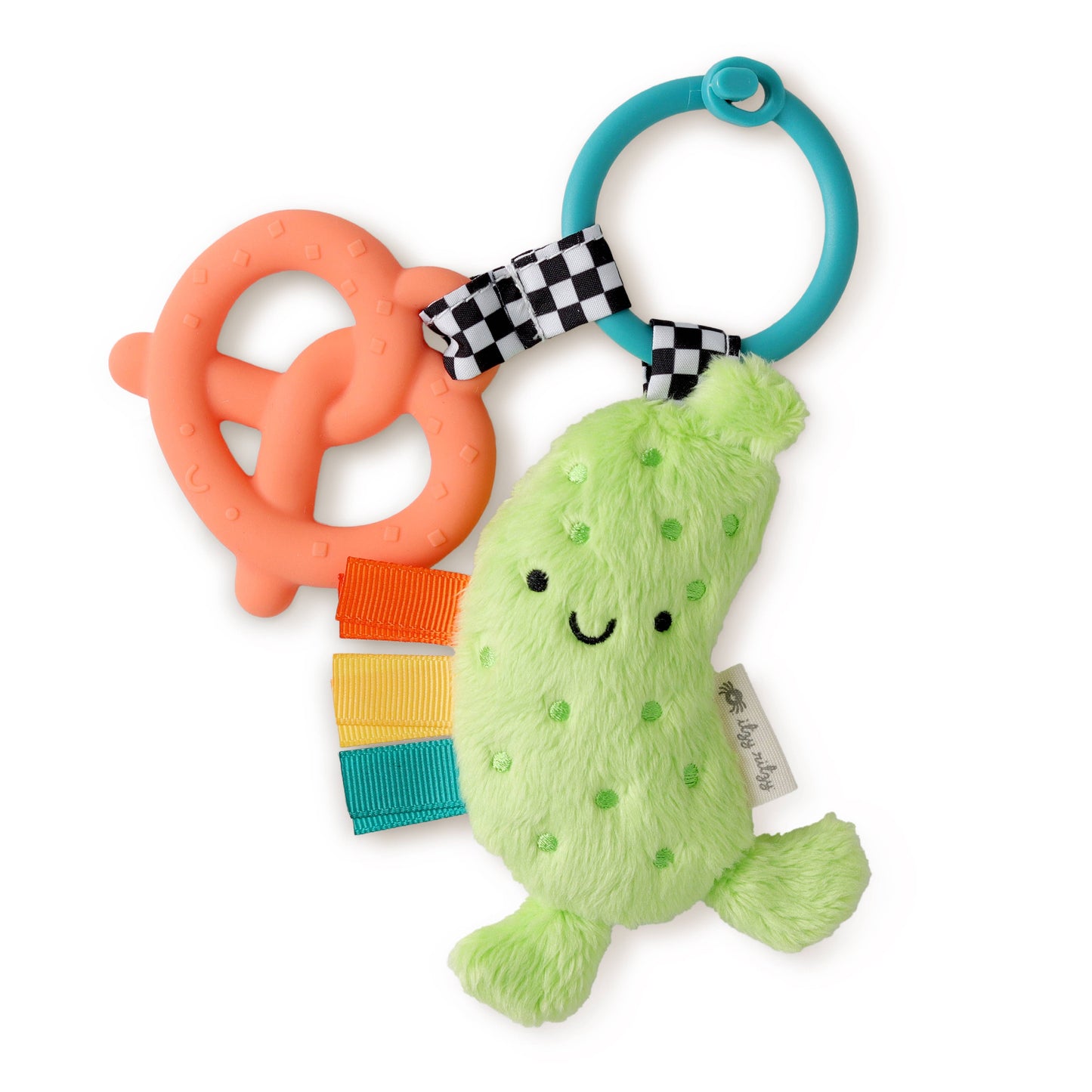 Itzy Pal™ Plush + Teether: Strawberry