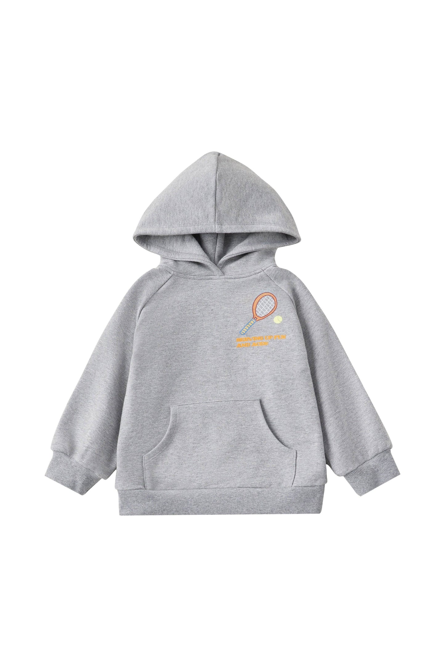 NORSU Organic French Terry Hooded Sweatshirt-Mix Grey
