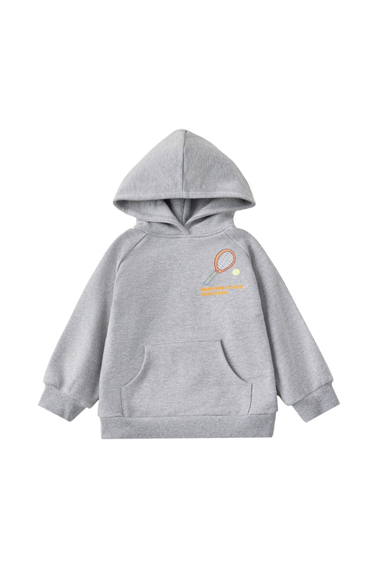 NORSU Organic French Terry Hooded Sweatshirt-Mix Grey
