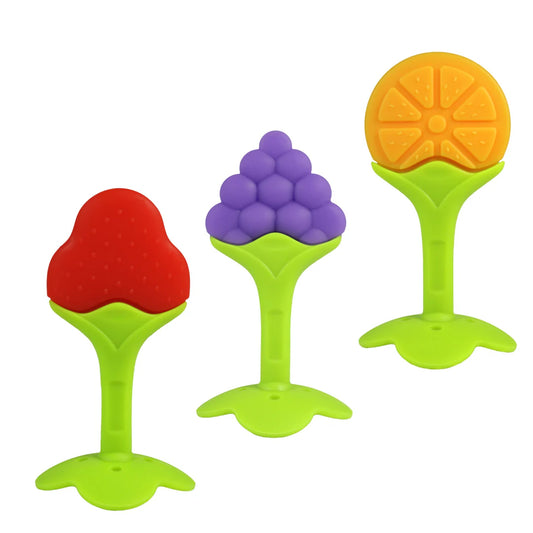 RAZBABY Fruitique Silicone Teether Set - 3 pack