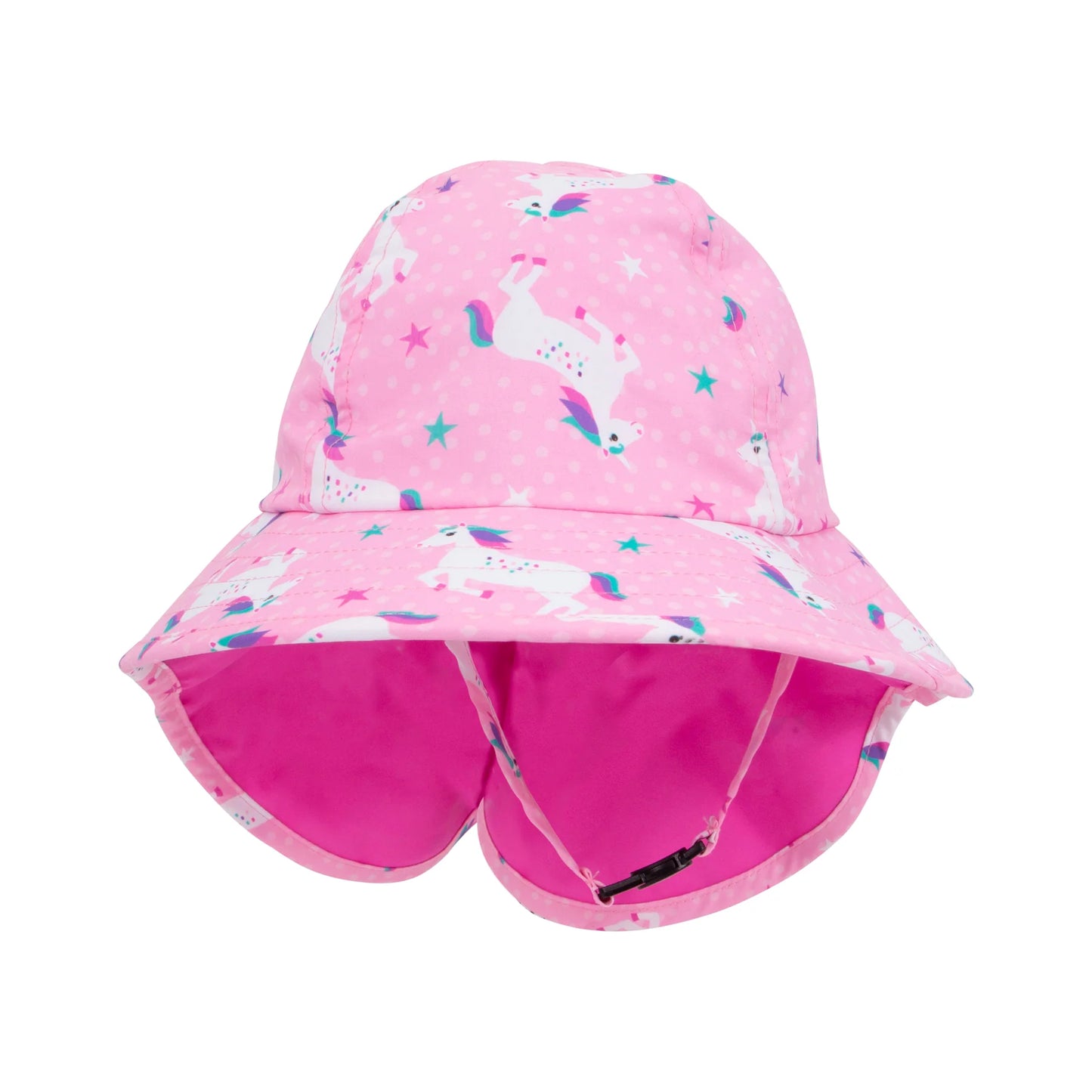 ZOOCCHINI UPF50+ Baby Toddler Cape Sun Hat Unicorn