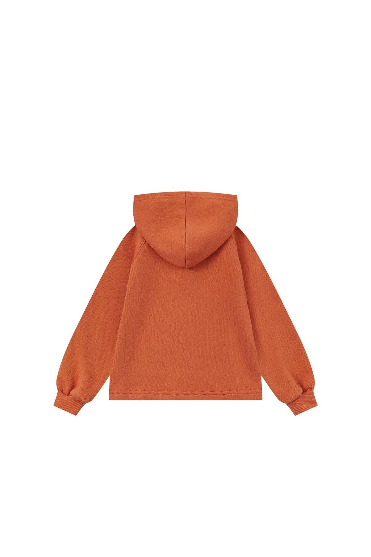 NORSU Organic Fleece Hooded Jacket-Rust