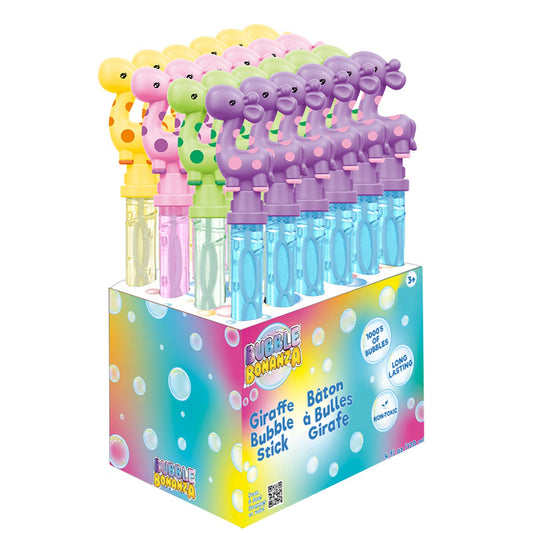 Giraffe Bubble Stick PDQ Display Summer Bubbles for Kids