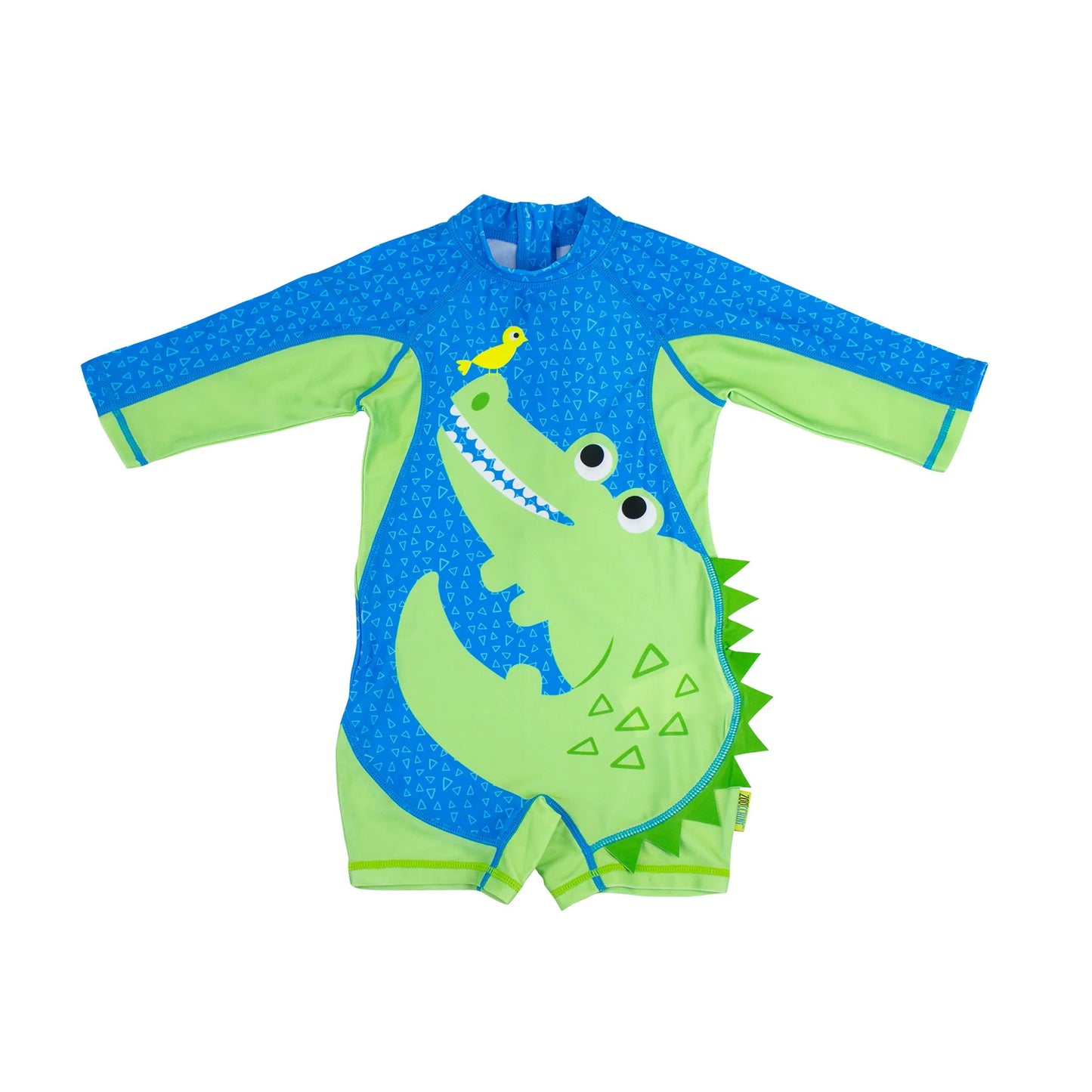 ZOOCCHINI Baby + Toddler UPF50+ Rashguard One Piece Swimsuit - Aidan the Alligator