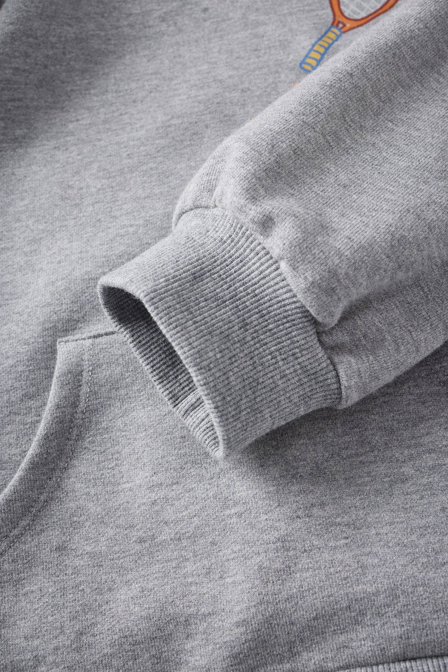 NORSU Organic French Terry Hooded Sweatshirt-Mix Grey
