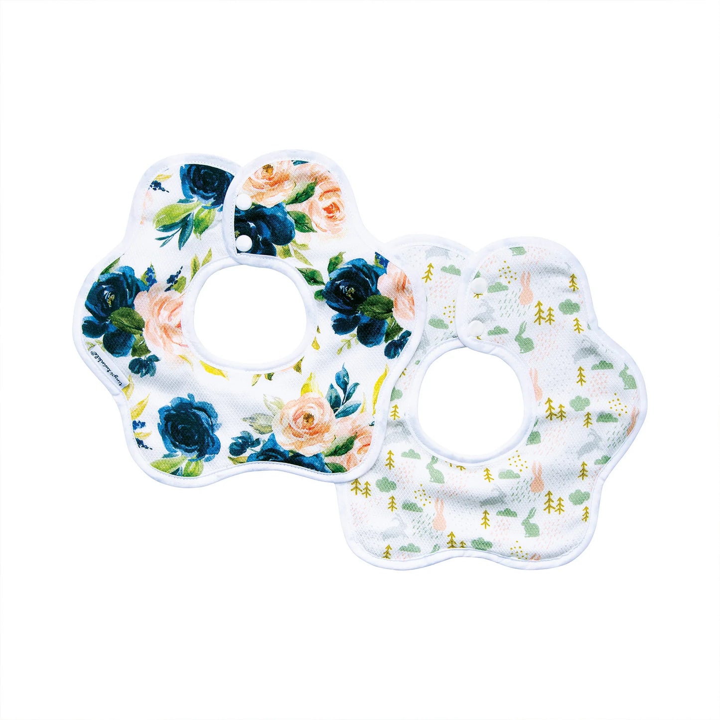 TINY TWINKLE Kaffle Roundabout Bib 2PK - Blush Set