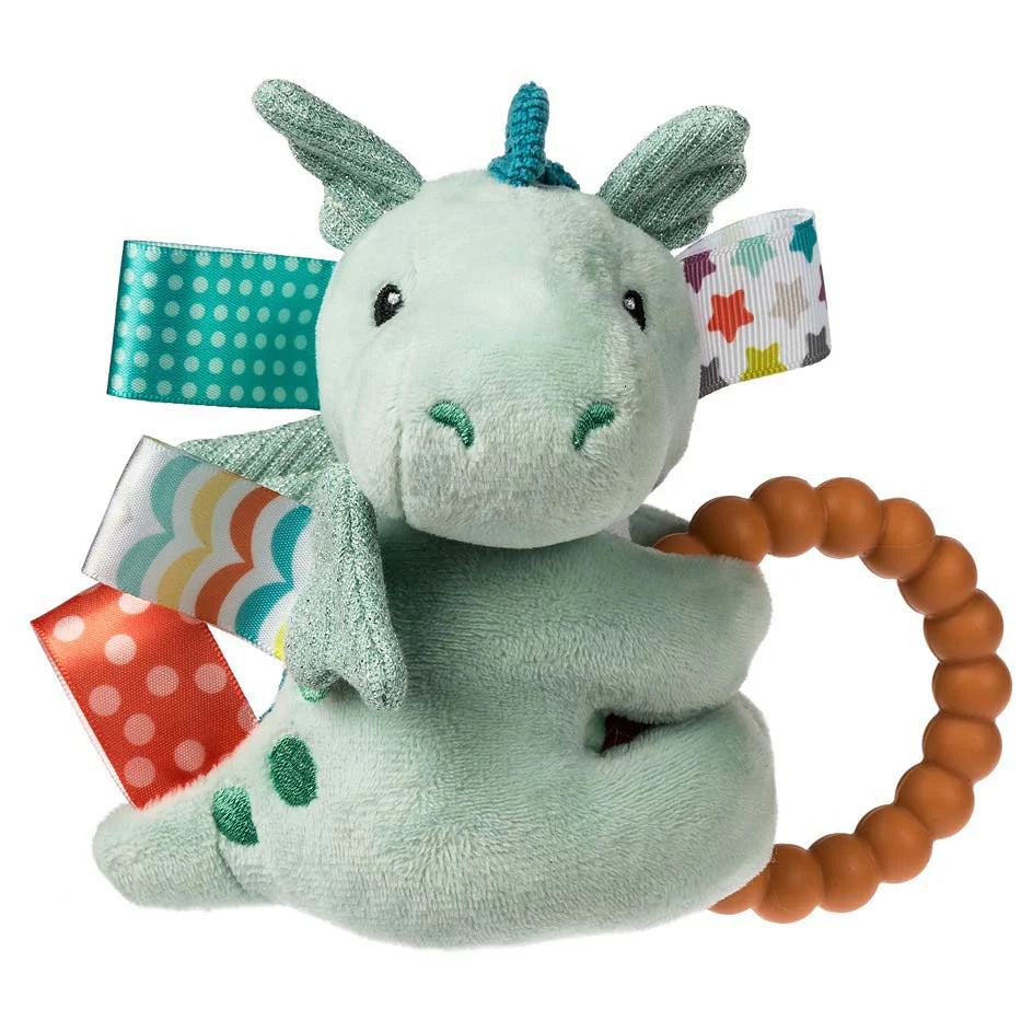 MARY MEYER Taggies Teether Rattle - Drax Dragon 6"