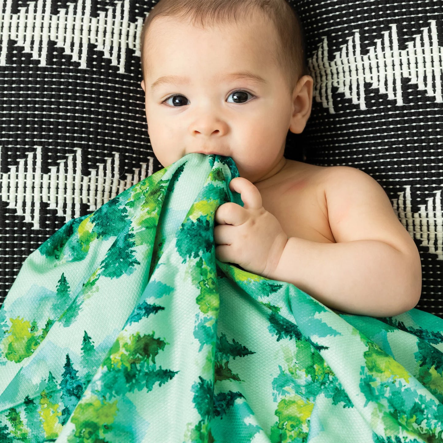 TINY TWINKLE Kaffle Swaddle Blanket - Forest