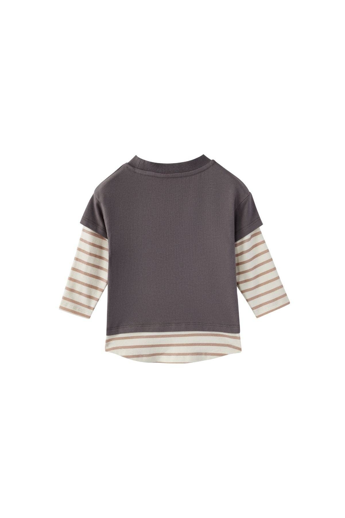 Norsu Organic Toddler Long-sleeve T-shirt-Pizza