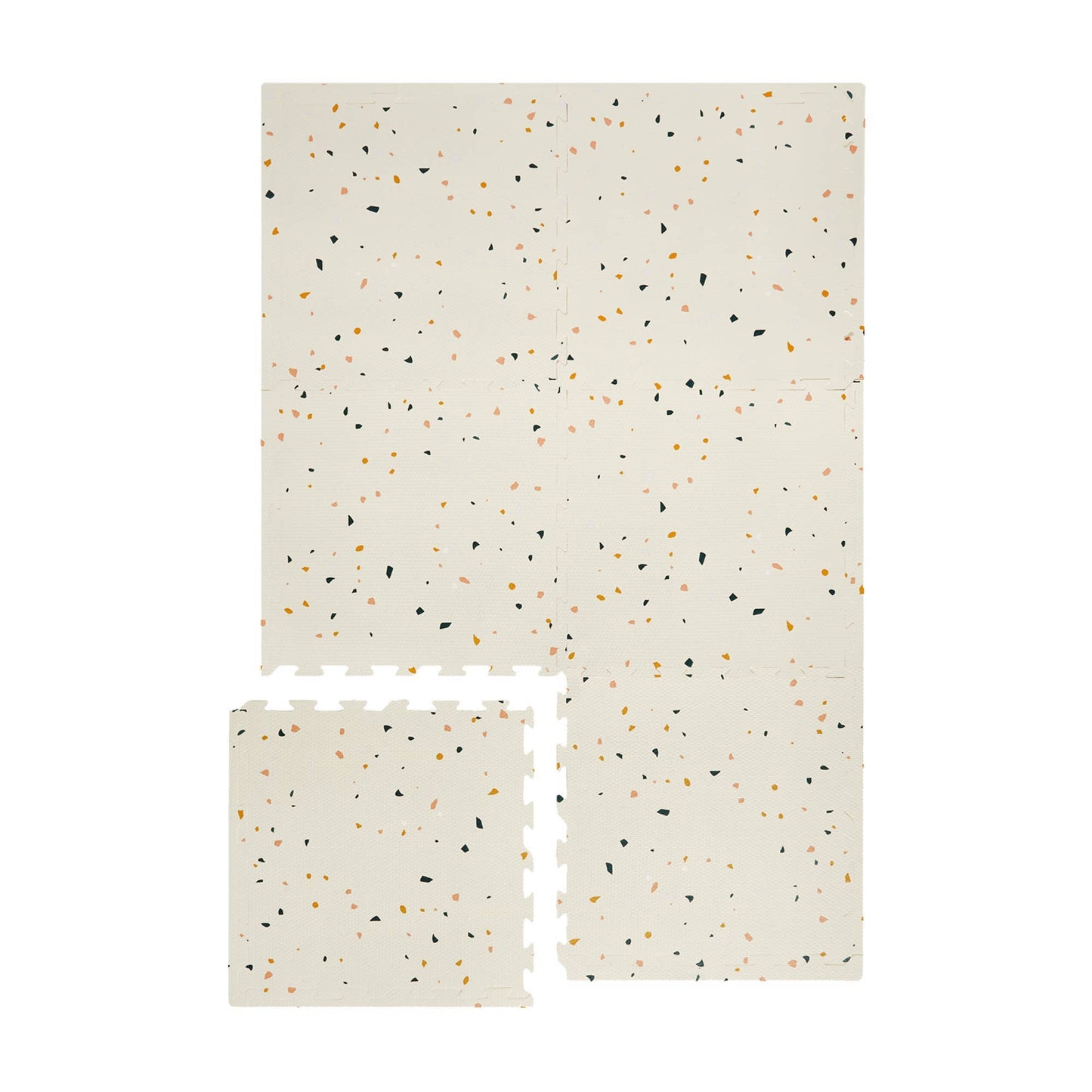 Foam Puzzle Play Mat - Prints: Terrazzo Cream