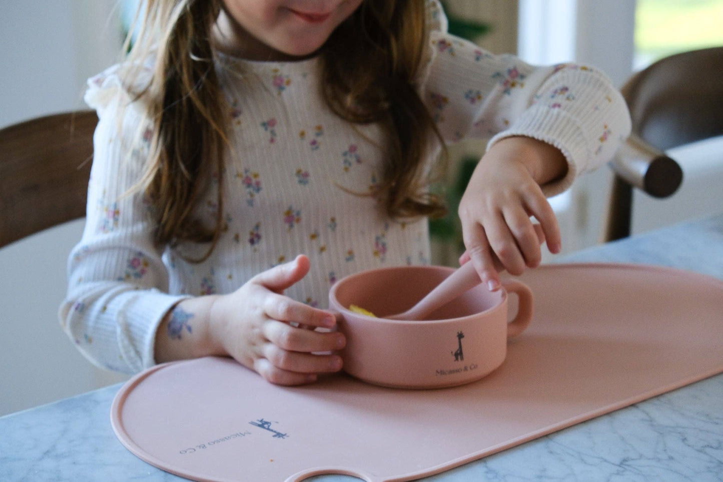 Non-slip and flexible silicone placemat: Toffee