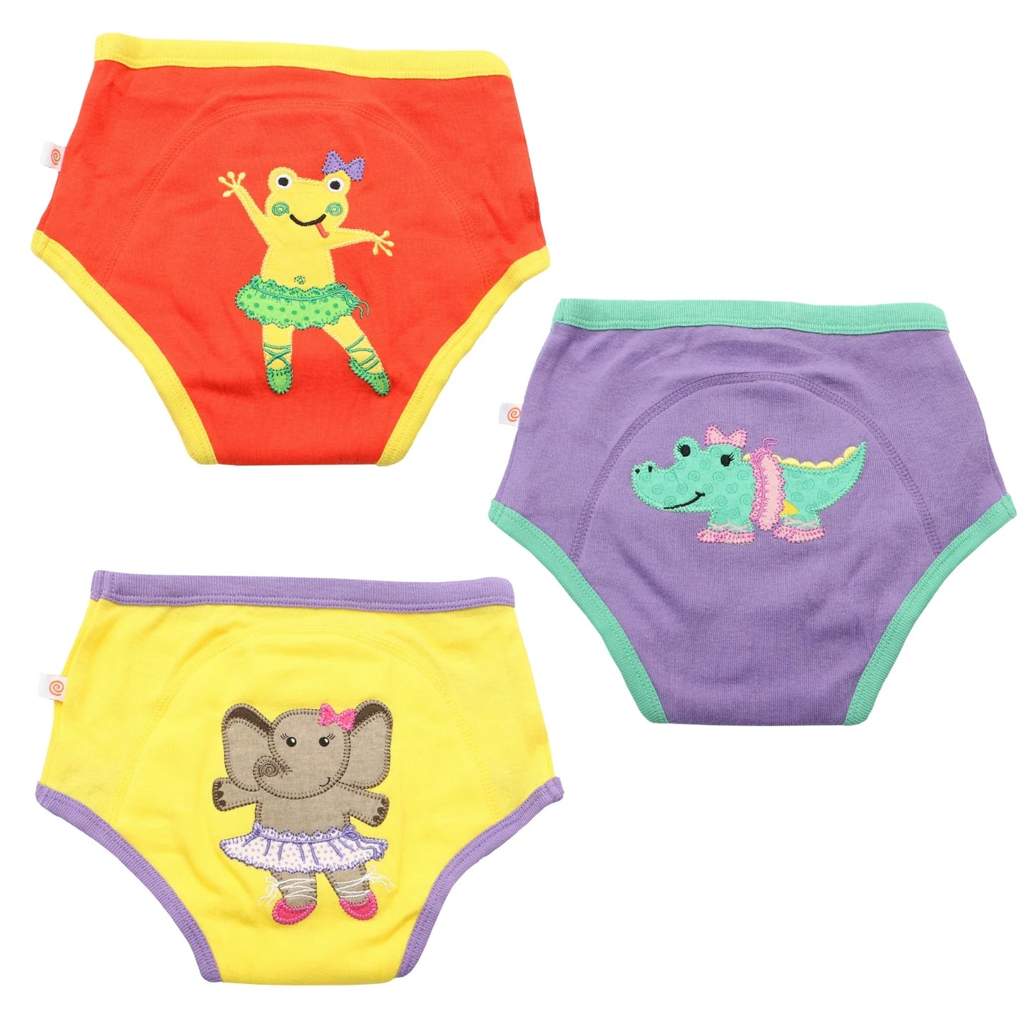 ZOOCCHINI Organic Cotton 3 Piece Potty Training Pants - Ballerina Gals