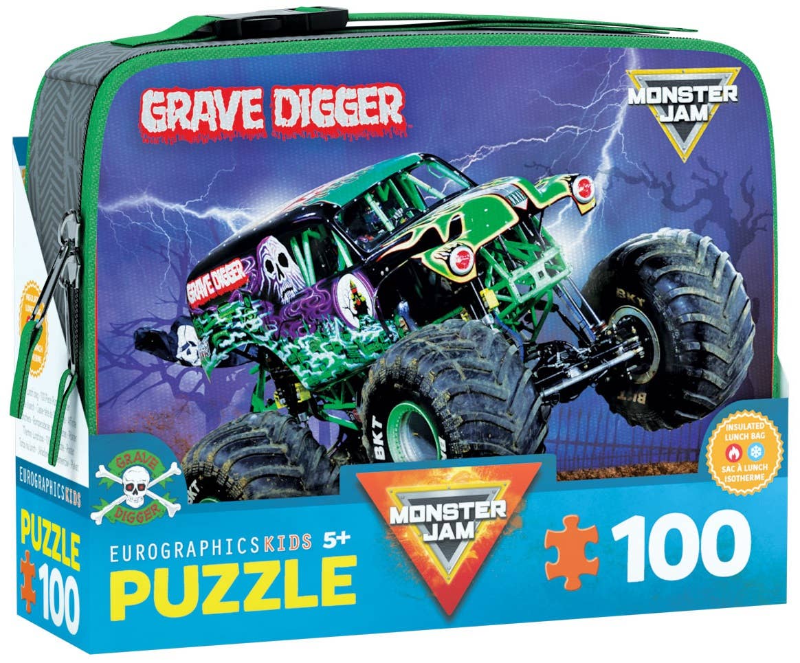 Grave Digger Monster Jam Lunch Bag