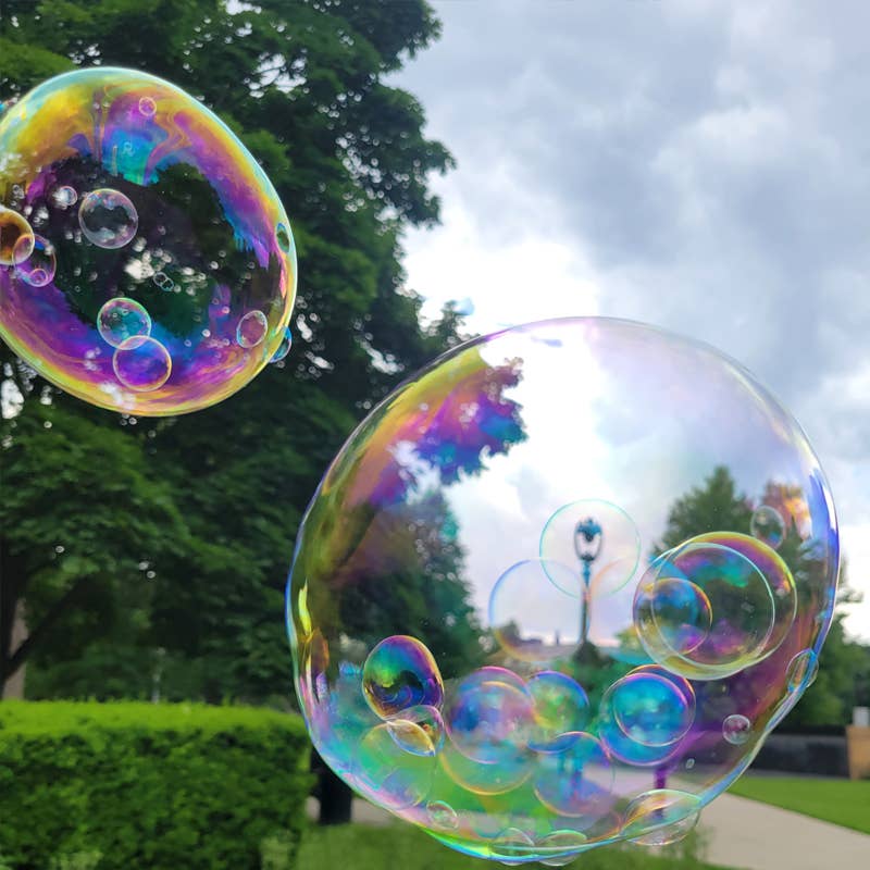 Bubble Bonanza Electronic Big Bubble Blower with 4oz  Bubble Solution