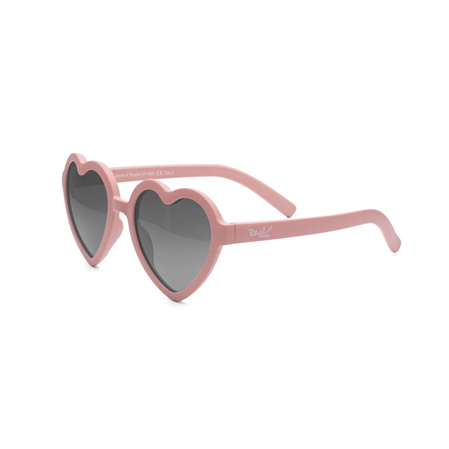 REAL SHADES Heart Unbreakable UV Sunglasses, Rose Tan
