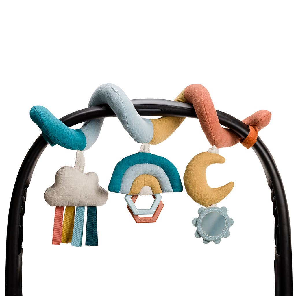 Itzy Bitzy Spiral Car Seat Activity Toy: Veggie