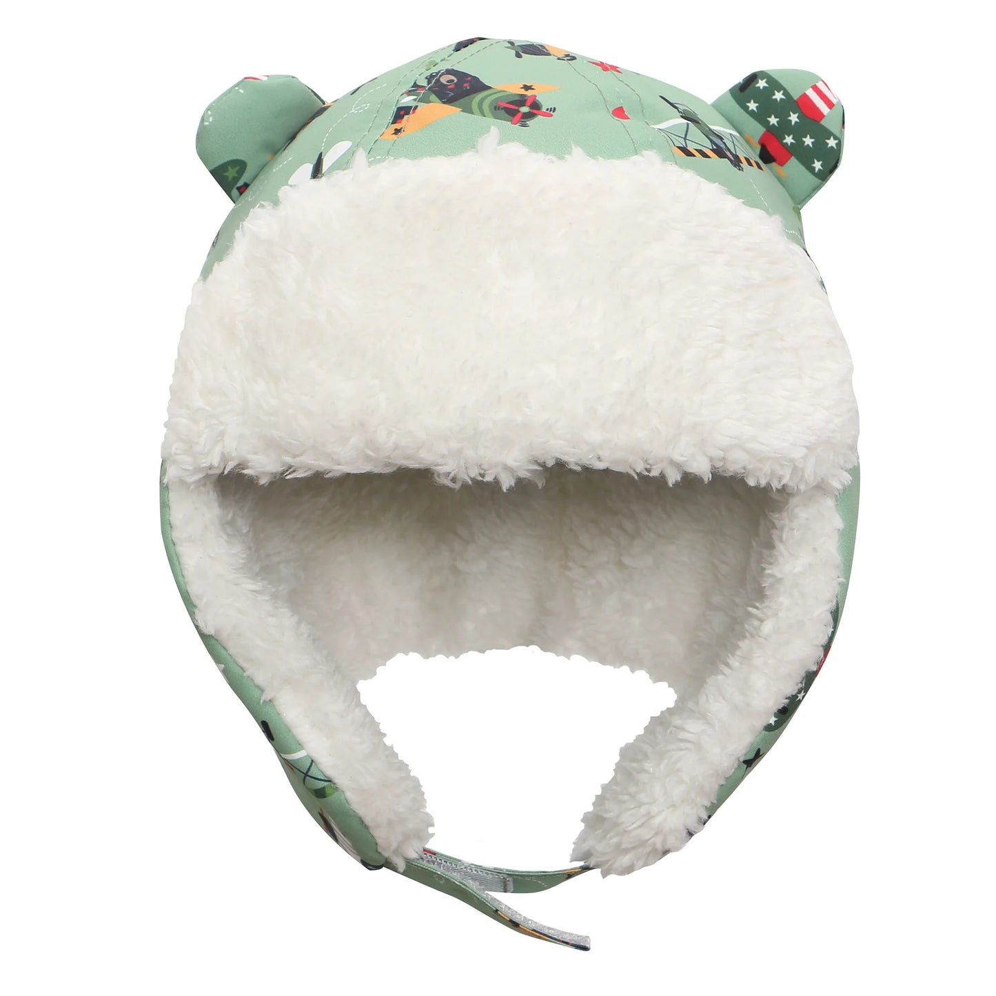 Water Repellent Trapper Hat - Black Bear Green