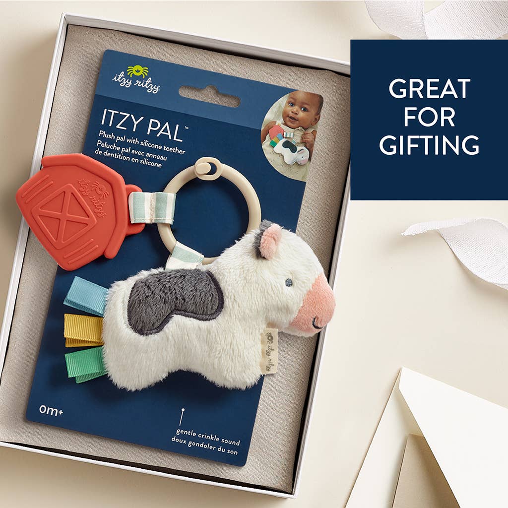 Itzy Pal™ Plush + Teether: Strawberry