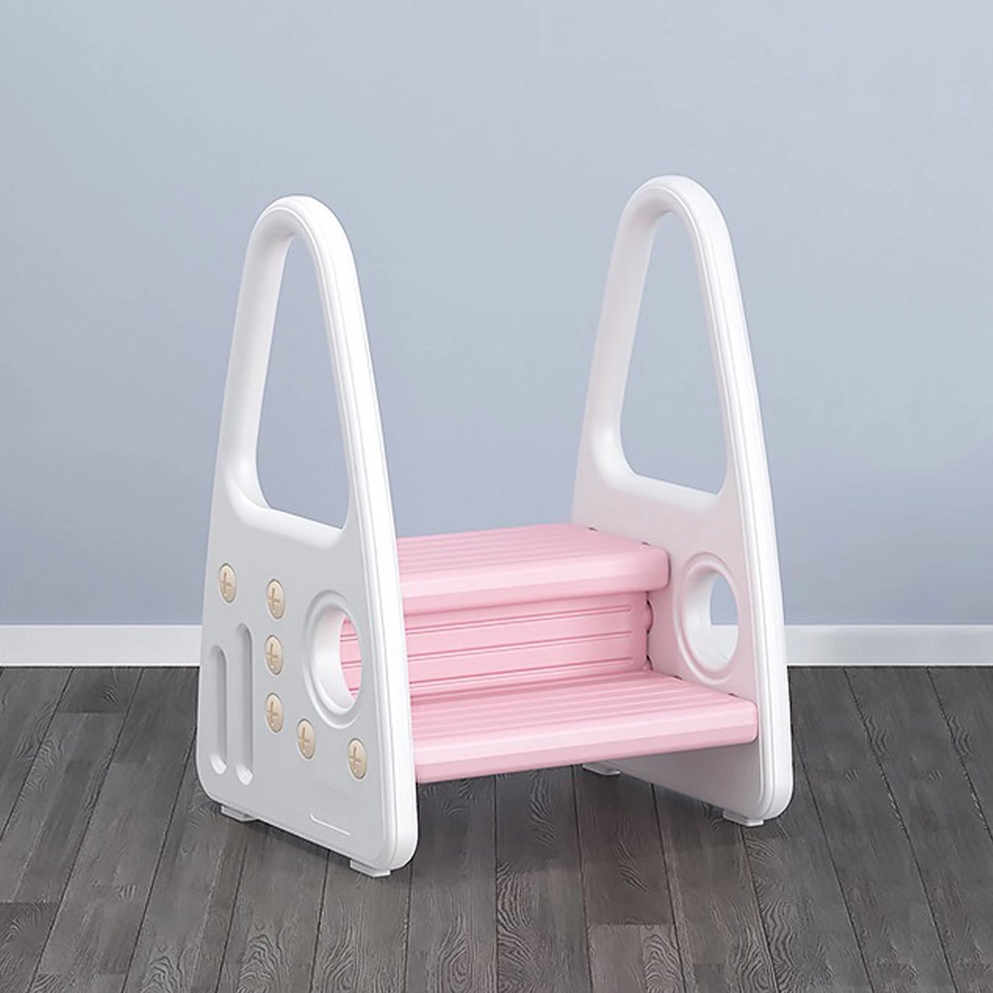 Nemibaby Safe Guard Step Stool with Handrails (Pink)