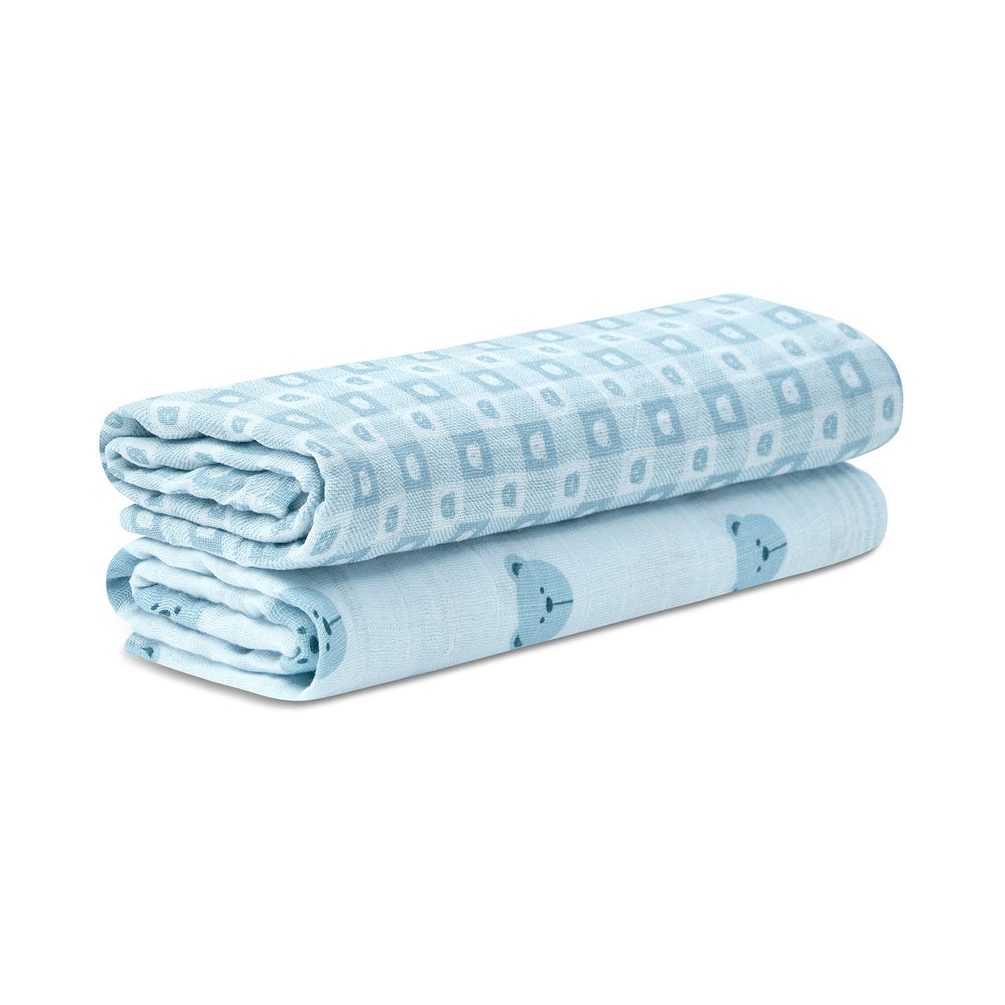 2PC Pack Muslin Swaddles 36" X 40": Beige