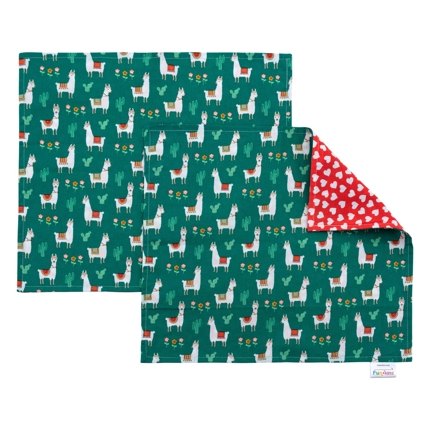 My Funkins Set of Two Placemats for Kids - Llamas