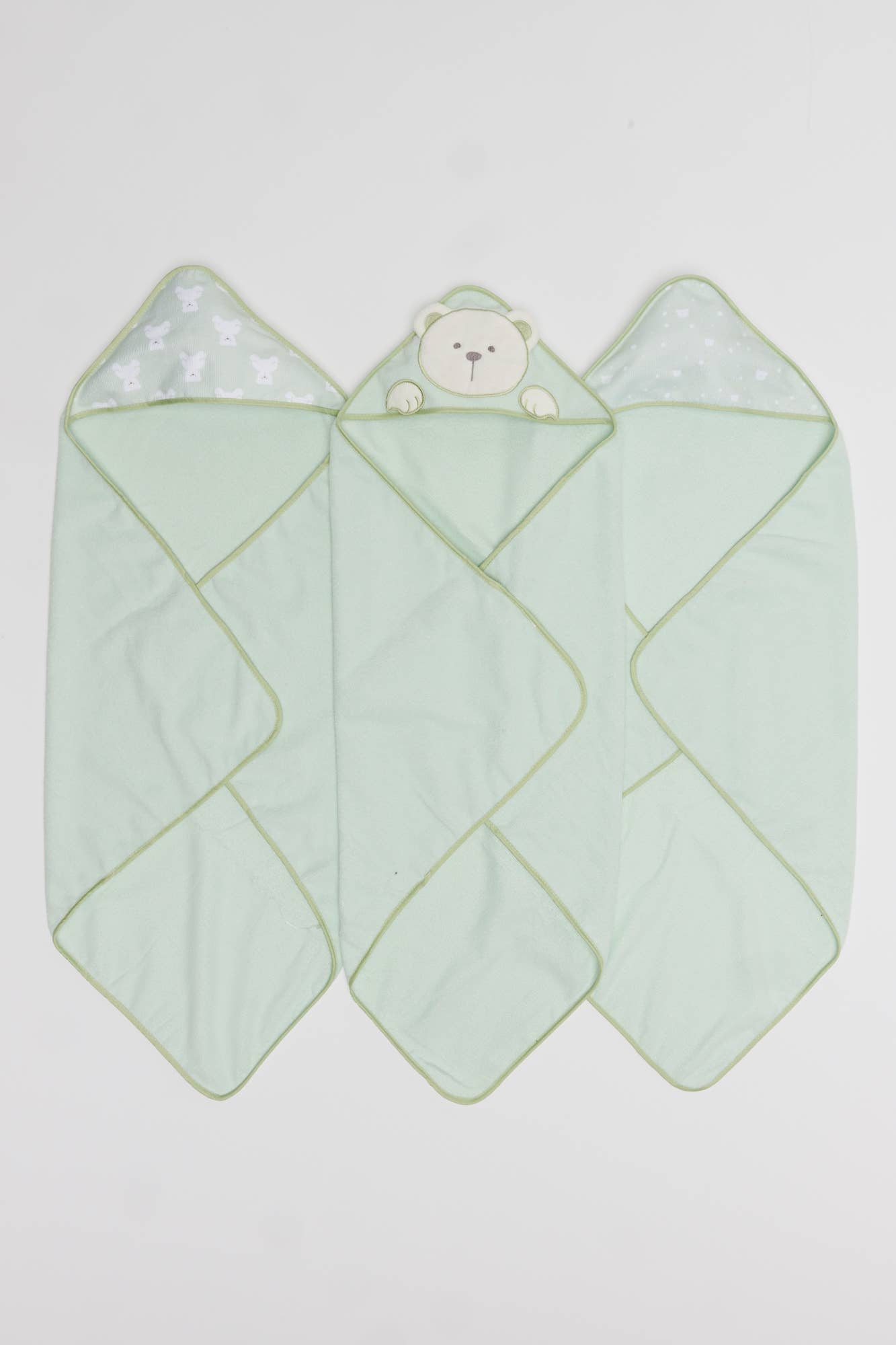 3 Pack Hooded Towels One Size |  28" X 28": Blue