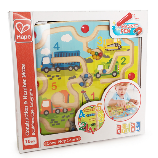 Hape CONSTRUCTION & NUMBER MAZE