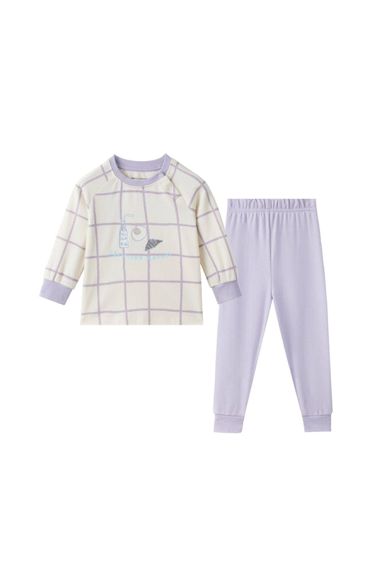 NORSU Organic Toddler Pajama Set-Milky