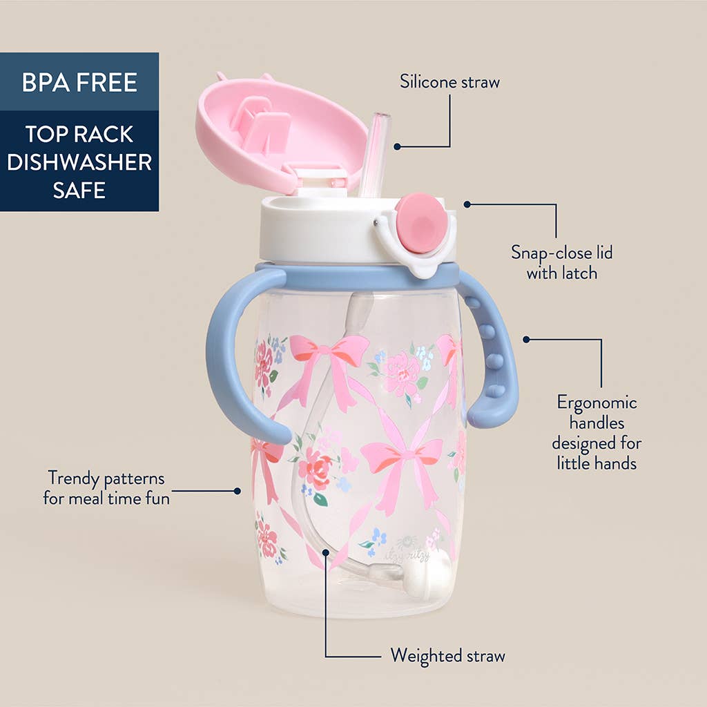 Itzy Sips™ - Straw Cup With Snap-Close Lid: Giddy Up!