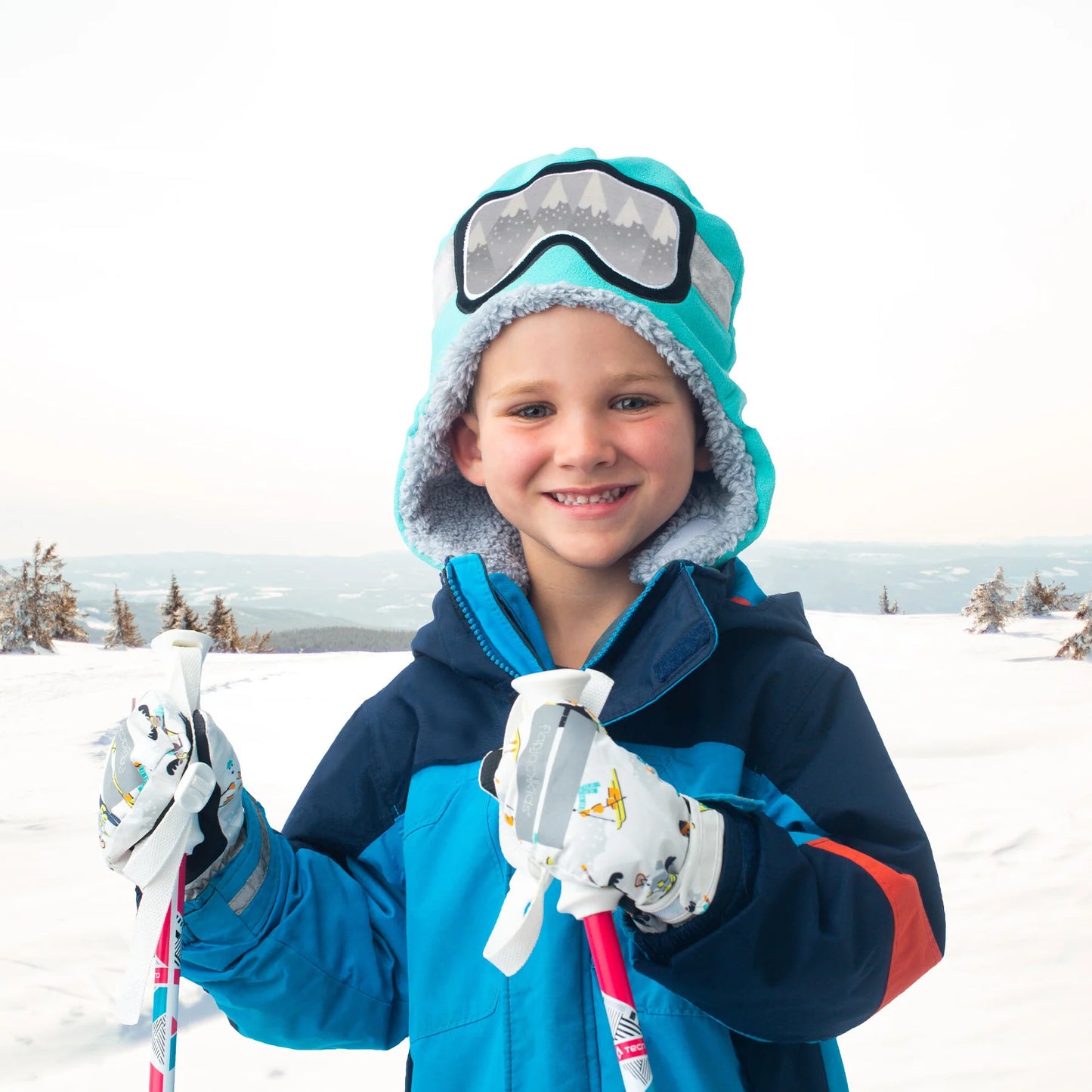 FLAPJACKKIDS Water Repellent Ski Mittens