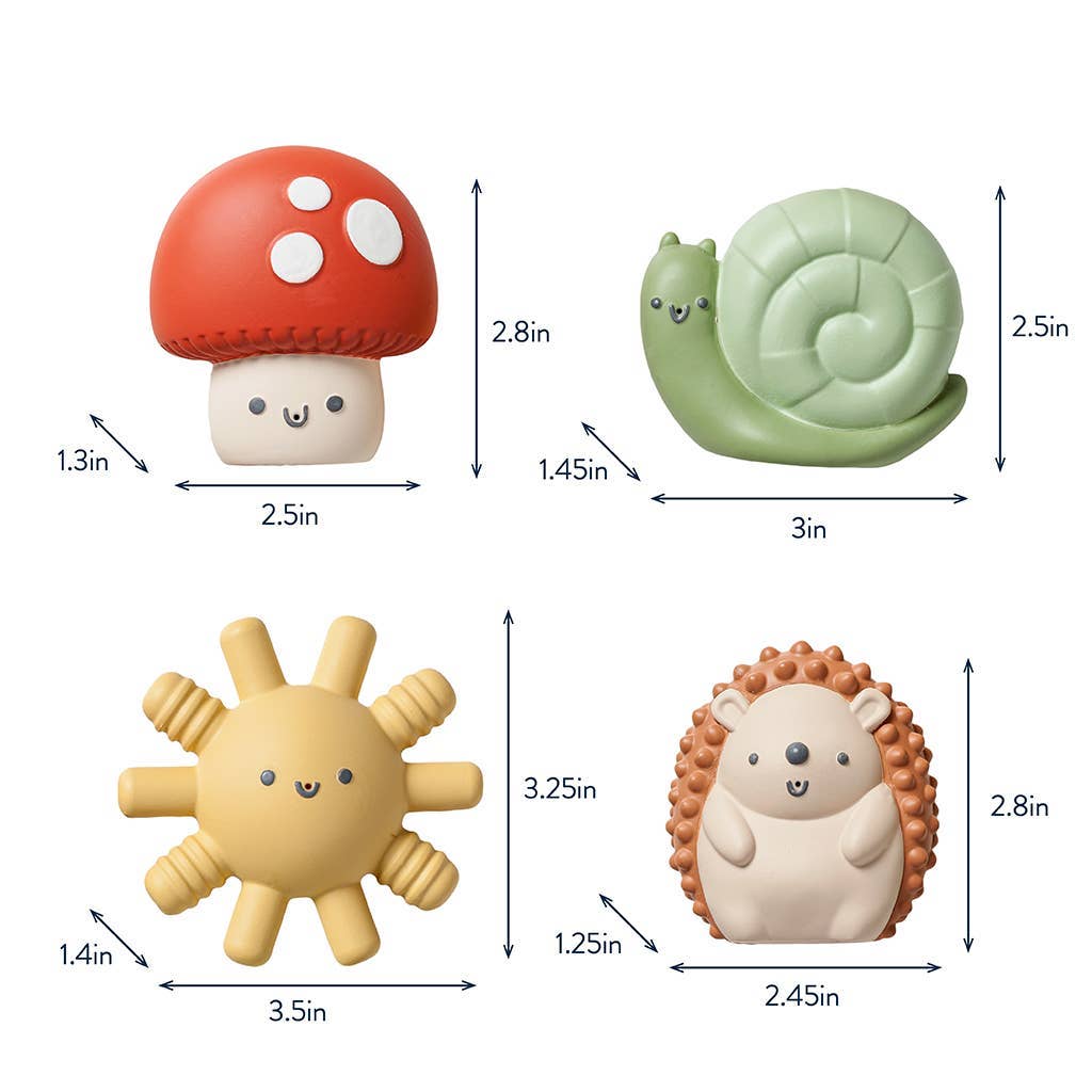 Itzy Squirt™ 4-Pack of Soft Bath Toys