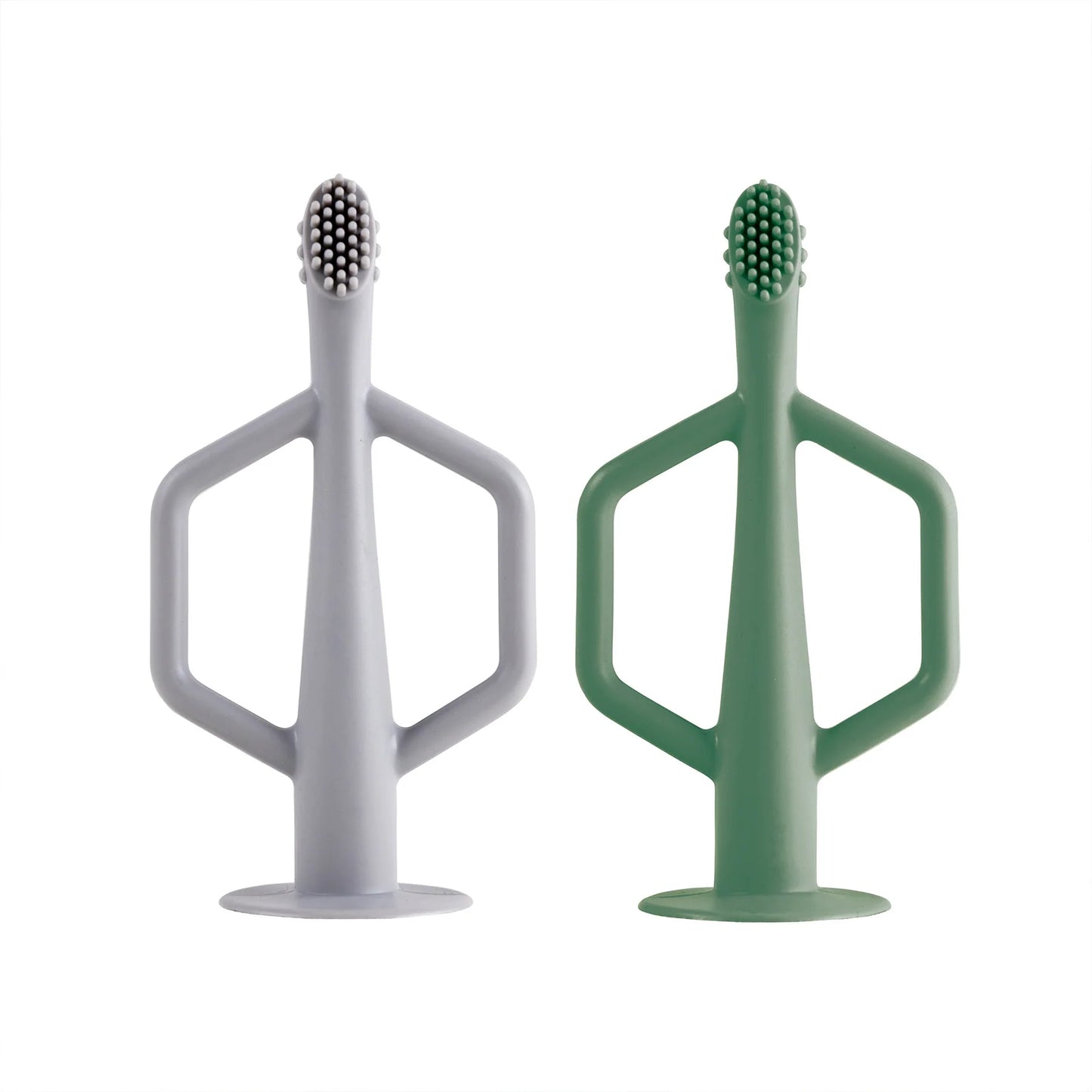TINY TWINKLE Silicone Training Toothbrush - 2pk